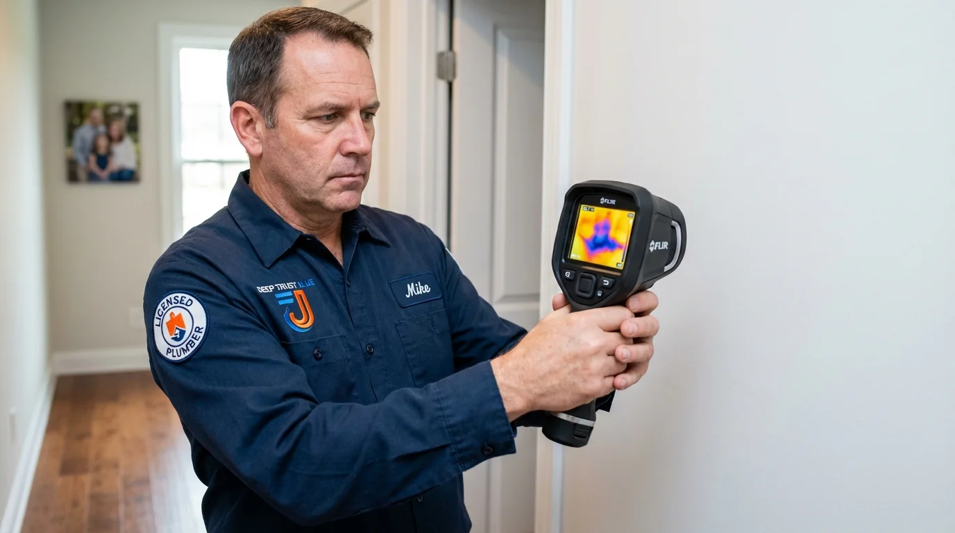 Thermal imaging leak detection by Johns Plumbing LLC in Los Molinos